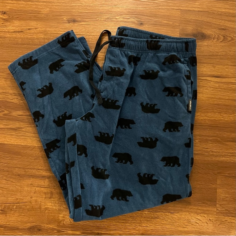 Eddie Bauer Blue Mens Pajama Pants Size XL